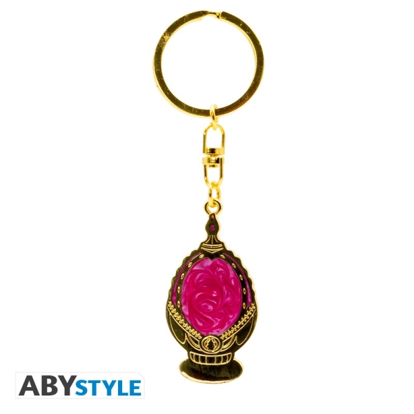 Madoka, die Quelle ihrer Macht und der Behälter ihrer Seele, muss ihr Seelenjuwel um jeden Preis schützen! Mit einer Goldplattierung mit einem blutigen rosa Emaille kreiert dieser Metall-Schlüsselanhänger von ABYstyle perfekt Madoka Kanames Soul-Edelstein